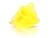 5 Unid Esponja Bucha de Nylon para Banho (8cm) (Sintética) Amarelo