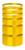 50m Rolo Fita De Cetim Mimosa N.3 15mm X 50 Mts C/1un = 50m Amarelo