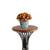 6 buquês mini hortênsia 26 cm flores artificiais decoração casa artesanato floral faça você mesmo Laranja