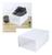 6 Caixas Organizador De Plástico Para Sapato Tênis AM-3002-6 Borda branca