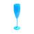 6 Taças De Champanhe Acrílico Cristal Colorido 160 Ml  Azul Bebê