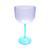 6 Taças De Gin Acrílico Base Cristal Colorida 550 ML Azul-bebê
