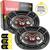 6x9 Bravox 140w Rms Alto Falante Quadriaxial B4x69x Kit Som  Preto