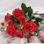 7 Flores De Simulação De Rosas , bouquets De Casamento Doméstico De Decorativas FR-613 Novidade Vermelho