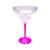 70 Taças Margaritas Acrílica Base Cristal Coloridas 350ml Base Pink
