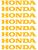 8 Adesivos Honda Branco Para Roda De Moto Liga Leve Amarelo