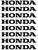 8 Adesivos Honda Branco Para Roda De Moto Liga Leve Preto Fosco