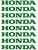 8 Adesivos Honda Branco Para Roda De Moto Liga Leve Verde