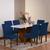 8 Capas De Cadeira De Jantar Em Malha Gel Lisa Coladinha Costura Super Reforçada  Envio Rapido Azul Royal