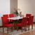 8 Capas De Cadeira De Jantar Em Malha Gel Lisa Coladinha Costura Super Reforçada  Envio Rapido Vermelho