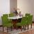 8 Capas De Cadeira De Jantar Em Malha Gel Lisa Coladinha Costura Super Reforçada  Envio Rapido Verde