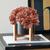 8 galhos de dália super-realista 36cm permanente flor artificial decoração para casa e comércio Rosa