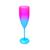 8 Taças De Champanhe Degradê Bicolor 160 Ml Azul Pink Neon