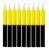 8 Velas Palito - Velas Brancas, Coloridas E Bicolor Com 18cm Amarelo e Preto