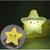Abajur Infantil Menina E Menino Estrela De Led Tomada Parede Luminária noturna para crianças Amarelo
