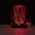 Abajur Luminária Dente 3D LED Decorativo Vermelho