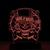 Abajur Luminária Guns N' Roses Decorativa Led Vermelho
