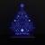 Abajur Luminária Led Arvore De Natal Decorativo Azul
