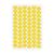 Adesivo Coração Pequeno Mini Lacre 1,6x1,4cm - 05 Cartelas Amarelo