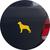 Adesivo de Carro Cachorro Rottweiler - Cor Marrom Amarelo