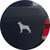 Adesivo de Carro Cachorro Rottweiler - Cor Marrom Prata