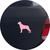 Adesivo de Carro Cachorro Rottweiler - Cor Marrom Rosa Claro