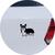 Adesivo de Carro Cachorro Welsh Corgi Pembroke - Cor Branco Preto