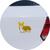 Adesivo de Carro Cachorro Welsh Corgi Pembroke - Cor Branco Dourado