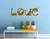 Adesivo Gato Love  TAMANHO 70cm x 20,5cm - Decoração Quartos, Salas, Pet Shop OURO