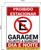 Adesivo Placa Proibido Estacionar Garagem Dia Noite Guincho Vermelho