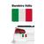 Adesivo Resinado de Bandeira para Carro Moto  - 8x5 cm - Brasil - Alemanha - Japão - Italia-França  Italia