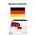 Adesivo Resinado de Bandeira para Carro Moto  - 8x5 cm - Brasil - Alemanha - Japão - Italia-França  Alemanha
