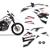 Adesivos Yamaha Xt 660r 2015/2018 Faixa Lateral + Emblemas Moto branca