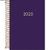 Agenda Executiva Espiral Diária M5 13,4 x 19,2 cm Napoli Cores 2025 Tilibra Roxo