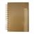 Agenda Neutra 2025 Papel Off-Set Capa Dura Espiral Color Dourado