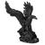 Águia Estatua Rocha Decoração Resina Poder Força Escultura Preto