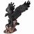 Águia Estatua Rocha Decoração Resina Poder Força Escultura Águia preta, base bronze