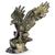 Águia Estatua Rocha Decoração Resina Poder Força Escultura Dourado