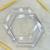 Alça de Resina (Par) Hexagonal Cristal