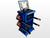 Alinhador Automotivo Digital com 4 Cabeças e Rack  - LASERTECK-LTA-550/4-VM Azul