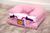 Almofada Assento De Apoio Para Bebe Sentar Sofá Puff Varias Cores Moto Rosa