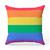 Almofada Avulsa Cheia Estampada Bandeiras LGBT Cores 45cm x 45cm com Refil LGBT