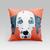 Almofada Avulsa Cheia Estampada Pet Dog em Veludo Suede 45cm x 45cm com Refil de Silicone - Decoração Raças Cachorros Dálmata