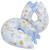 Almofada de Amamentação Para Bebê Recem Nascido Travesseiro Menino Menina 100% Algodão Safari Azul