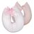 Almofada de Amamentação Para Bebê Recem Nascido Travesseiro Menino Menina 100% Algodão Chevron Rosa