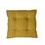 Almofada de Chão Taiwan 60x60 cm Cheia Decorativa Macia Confortável Grande Assento Sofá de Pallet  Mostarda