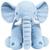 Almofada De Pelúcia Antialérgica Elefantinho Bebê Buba Azul