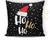 Almofada Decorativa Estampas De Natal 43x43Cm Preto, Vermelho