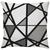 Almofada Decorativa Zig Zag Cinza Listras Geométrica C/ Refil 45x45 cm Riscos