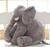 Almofada Elefante 60cm Pelúcia Para Bebe Travesseiro Antialérgico Varias Cores Cinza